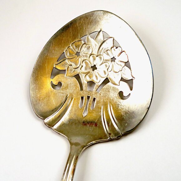 Wm. Rogers Tomato Server Congratulations Bowl INS436 Handle Intl Silverplate - Picture 3 of 5